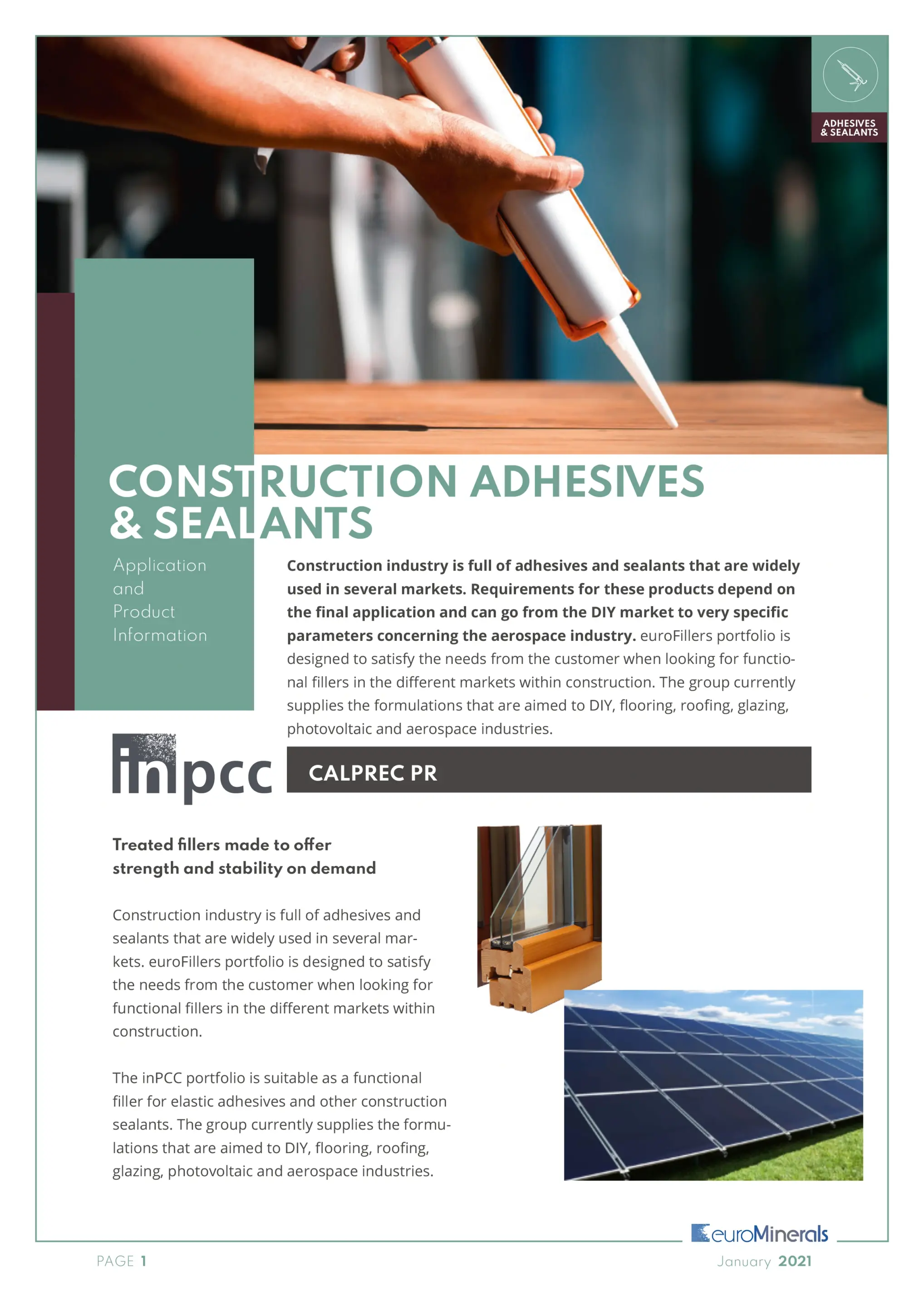 Construction Adhesives & Sealants_application and product information